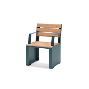 Banc dossier pour 1 personne avec accoudoir Indre By