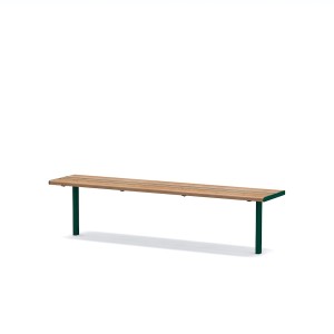 Latinerkvarteret 4-miestna verejná lavica bez operadla