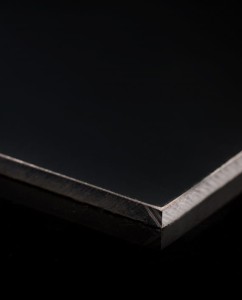 PLACA HPL PRETA espessura 10 mm (AMOSTRA 50×50 MM)