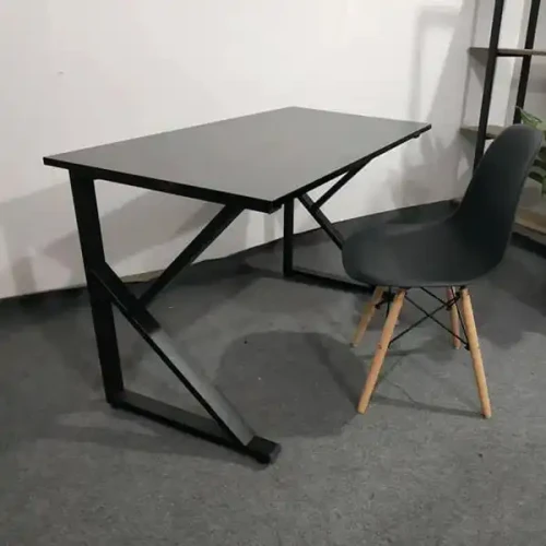 Design table frames for desk Gaming Table Office Desk with black modern chair.