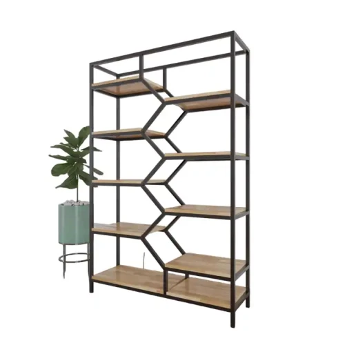 2024 modern design High Quality Stainless Steel Display Racks Room Dividers Bookcases Storage Racks Storage Holder Living Room against white background