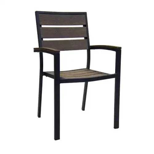 Leisure Indoor Furniture Hotel Restaurant Black Metal Chair