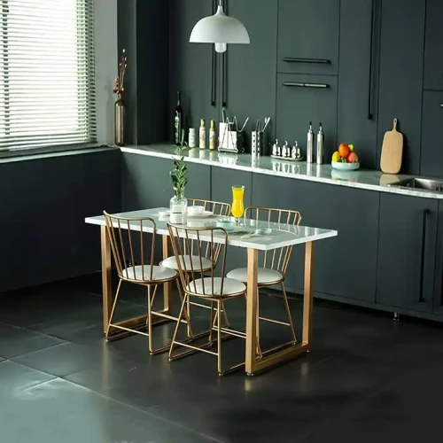 Top Selling Modern Kitchen Chair and Dining Chair set around a table in a contemporary kitchen