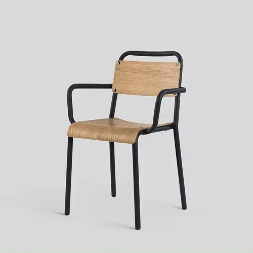 Modern Contemporary Style Dining Chairs With Stackable Feature Durable Metal Frame School Chairs.