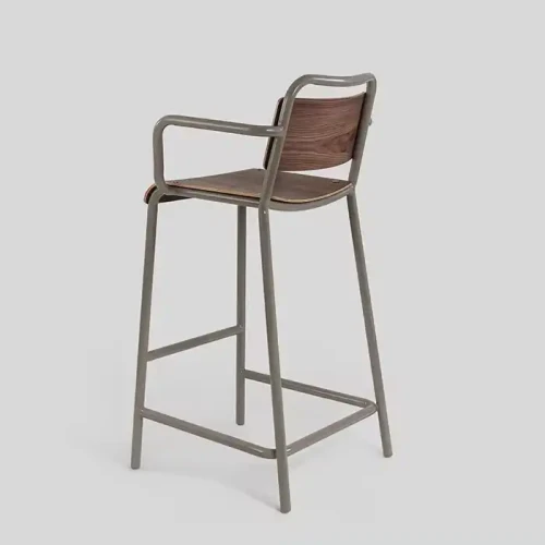 Modern Contemporary Style Dining Chairs Durable Metal Frame Indoor Home Furniture With Stackable Feature.