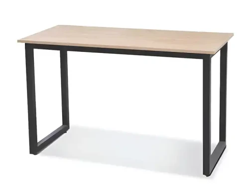 Simple Design Rectangula Metal Framer Dining Table Sturdy Working Table For Home Office Use.