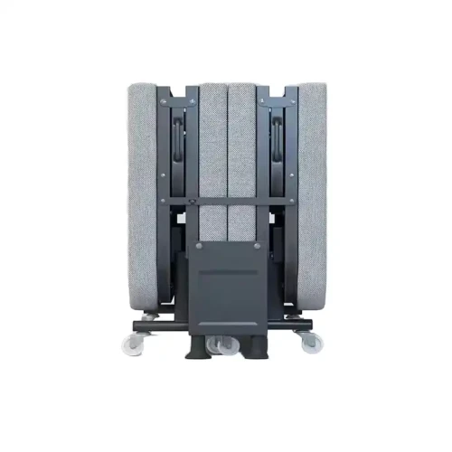 Folded Modern Design Metal Bed with Wheels