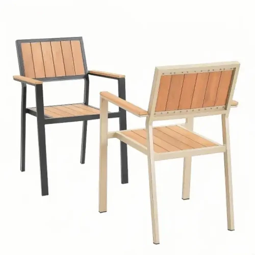 Durable Modern Style Round Dining Outdoor Table Set metal chairs and table high quality