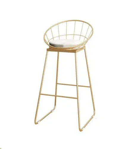 Luxury Metal Frame Velvet Dining Chair with Cushion Seat.