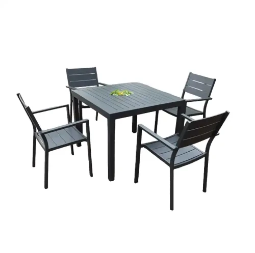 Customized metal frames table and chairs set for Garden Dining Hotel Villa.