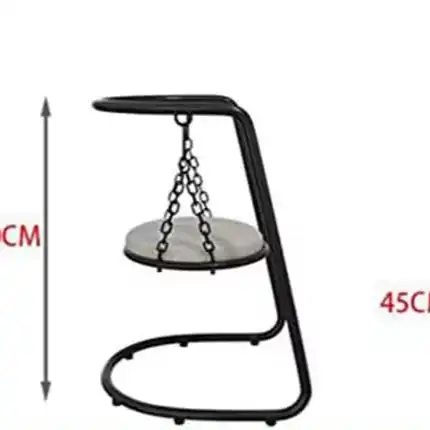 Modern Luxury Indoor Outdoor Home Furniture, Unique Design Table Set, Metal Material, Balcony Decoration Dining Set.