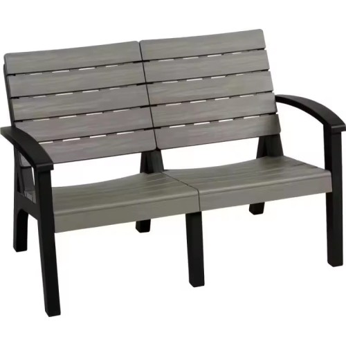 Schwarzer Metallstuhl für Garten und Esszimmer.