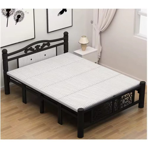 Metal Bed Frame classical and luxury customized size in modern bedroom.