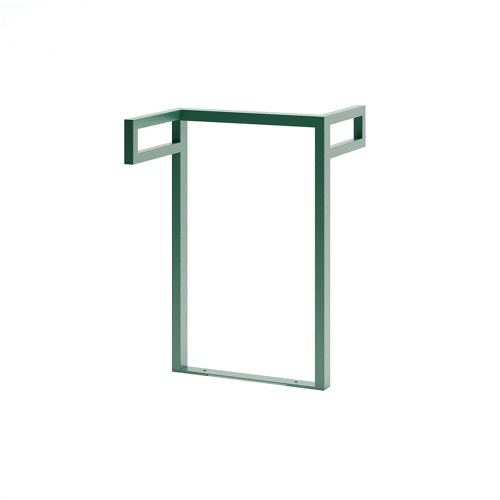 Support de vélo Nørrebro en acier vert.