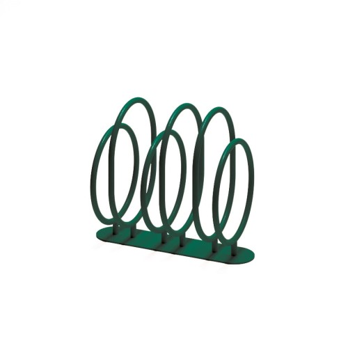 Nordhavn 3-Bike Stand in green