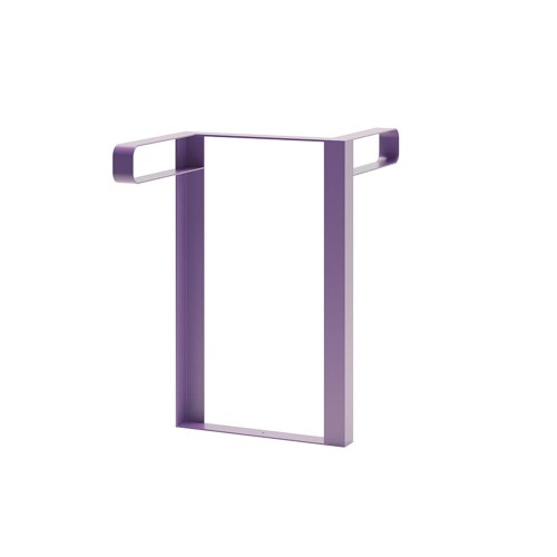 Amager Fahrradständer in Lila aus Metall, minimalistisches Design.