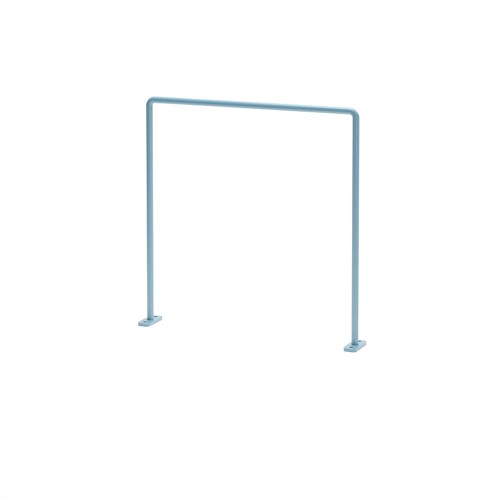 Østerbro Fahrradständer aus Metall, minimalistisches Design in Hellblau.