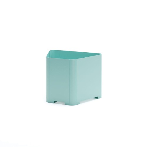 Kødbyen Outdoor Planter | 70 l, turquoise color, minimalist design.