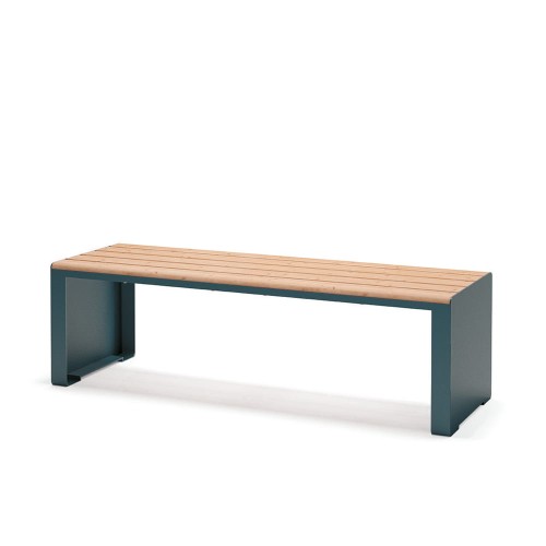 Indre By 3 Seater Public Backless Bench placed on a white background.