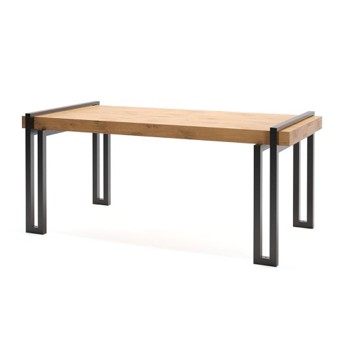 Vesterbro Outdoor Table 180 cm 6-8 Seats | Oak with metal legs