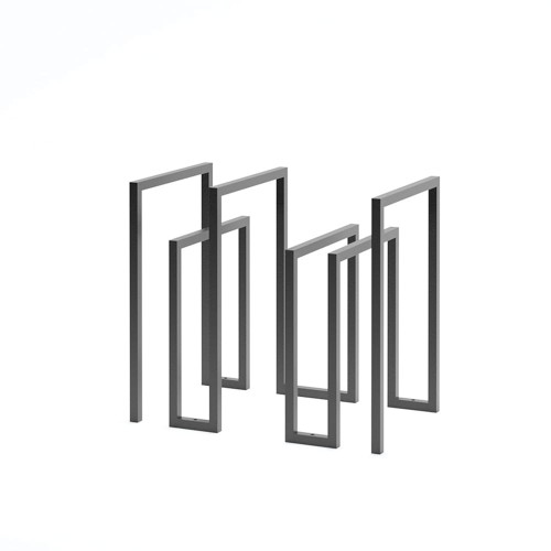 Vesterbro Bike Racks in a geometric design