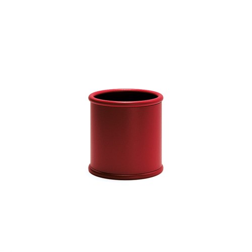 Jardinière extérieure Sydhavn, pot cylindrique rouge de 55 litres.
