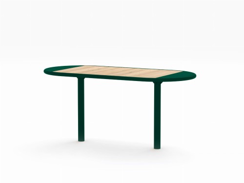 Table d'extérieur Nordhavn 150 cm en bois et métal pour 4-6 places.