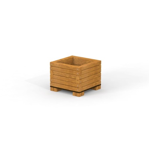Vierkantiger Holztopf - Urban, moderner Pflanzkübel.