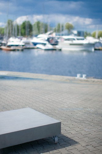 Modern Coffee Table on Casters by the Marina
