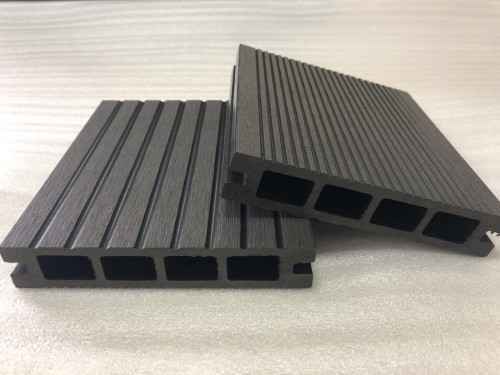 WPC TERRACE BOARDS / A10LL7 thickness 2.5 cm with hollow core and grooved surface