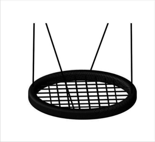 Ø 1200 mm seat, black circular swing seat