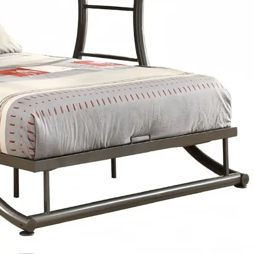 Modern Luxury Design Home Furniture Metal Material Bunk Bed Durable Metal Double Bunk Bed.