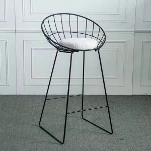 Angepasste Metall-Barhocker im modernen Design mit Metallrahmen Esszimmerstuhl Indoor Outdoor