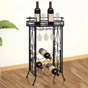 Design Weinregal aus Eisen für Heimküche und Bardekoration