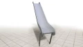Stainless steel slide module for platform 150 cm (width 100 cm).
