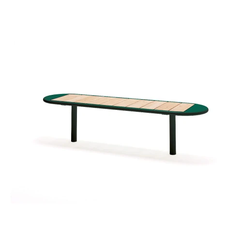 Nordhavn 4 Seater Public Backless Bench modern design.