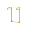 Modern yellow Nyboder Bike Stand on white background.