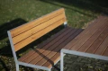Frederiksberg 4 Seater Public Backrest Bench in a park