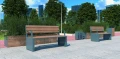 Indre By Bike Stand | 30 cm in a modern urban park setting.