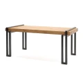 Vesterbro Outdoor Table 180 cm 6-8 Seats | Oak with metal legs
