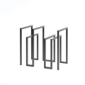 Vesterbro Bike Racks in a geometric design