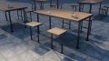 Holmen Udendørs Bord 150 cm 4-6 Pladser på flisebelagt terrasse.