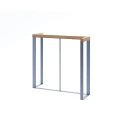 Christiania Bike Stand with wooden top and steel frame.