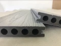 WPC SET SGLLSW (M2) + JOIST + PLASTIC CLIPS composite decking boards close-up view