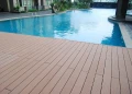 WPC TERRASSENDIELEN/ A10LL8 Stärke 2,5 cm, Länge 290 cm als Poolumrandung.