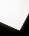 HPL PLATE WHITE thickness 10 mm (m²) dimensions 1220 mm OUTDOOR, close-up image of white layered panel.