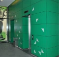 Green HPL PLATE WOOD thickness 10 mm (m²) dimensions 1220x2440 mm used for elevator wall panels