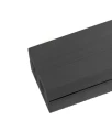 WPC SET A10LL7 (M2) + JOIST + PLASTIC CLIPS, composite decking board in dark color.