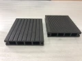 Two dark brown composite decking boards from WPC SET A10LL7 (M2) + JOIST + PLASTIC CLIPS.