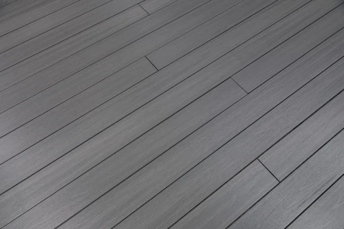 WPC TERRACE BOARDS / SGLLG 2.3 cm in a gray finish.